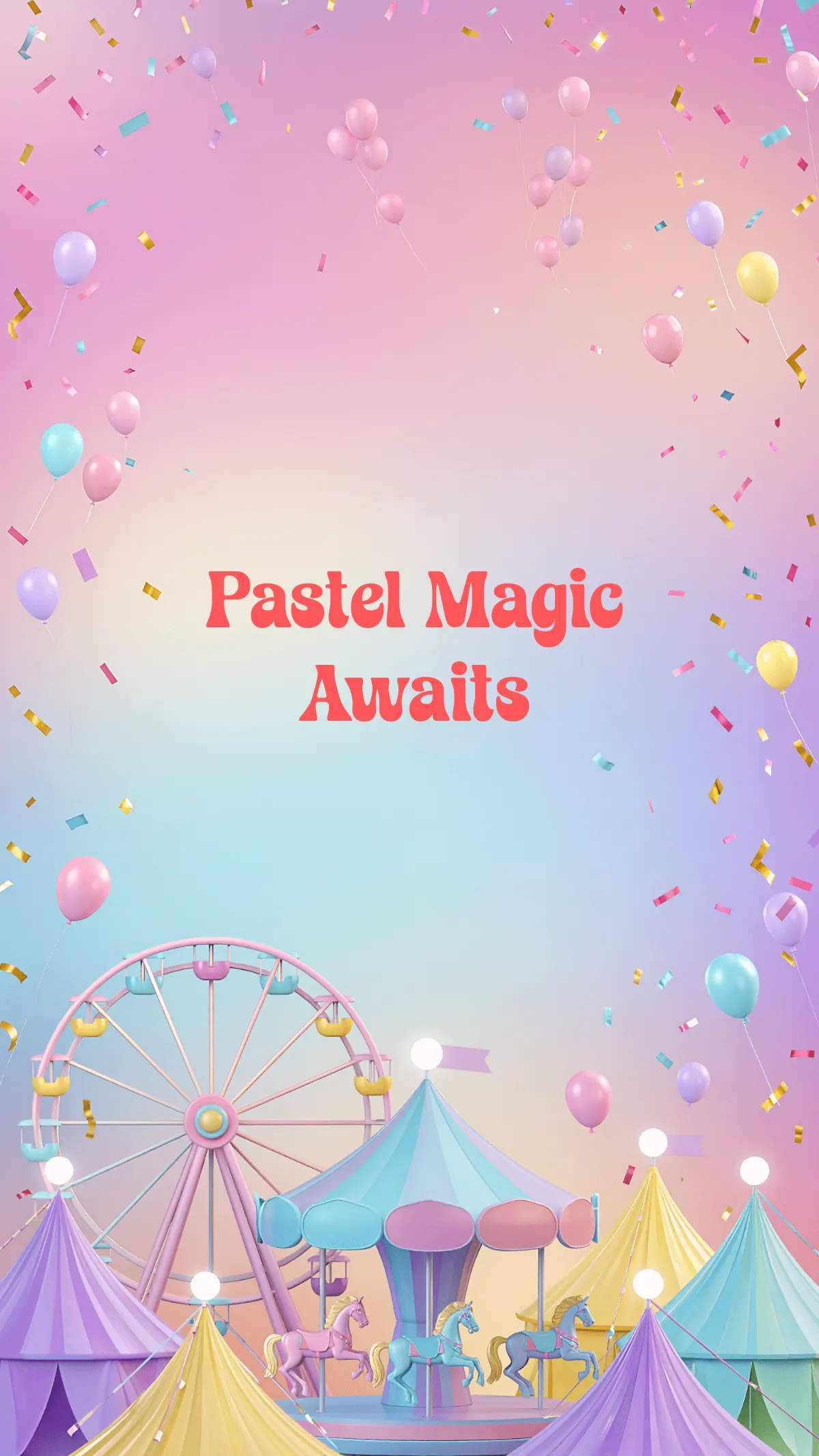 Free Pastel Carnival Mobile Wallpaper Template to Edit Online Free Pastel Carnival Mobile Wallpaper Template to Edit Online