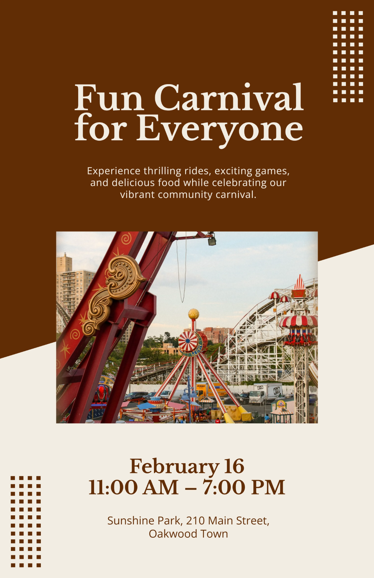 Free Fun Carnival Poster Template to Edit Online Free Fun Carnival Poster Template to Edit Online