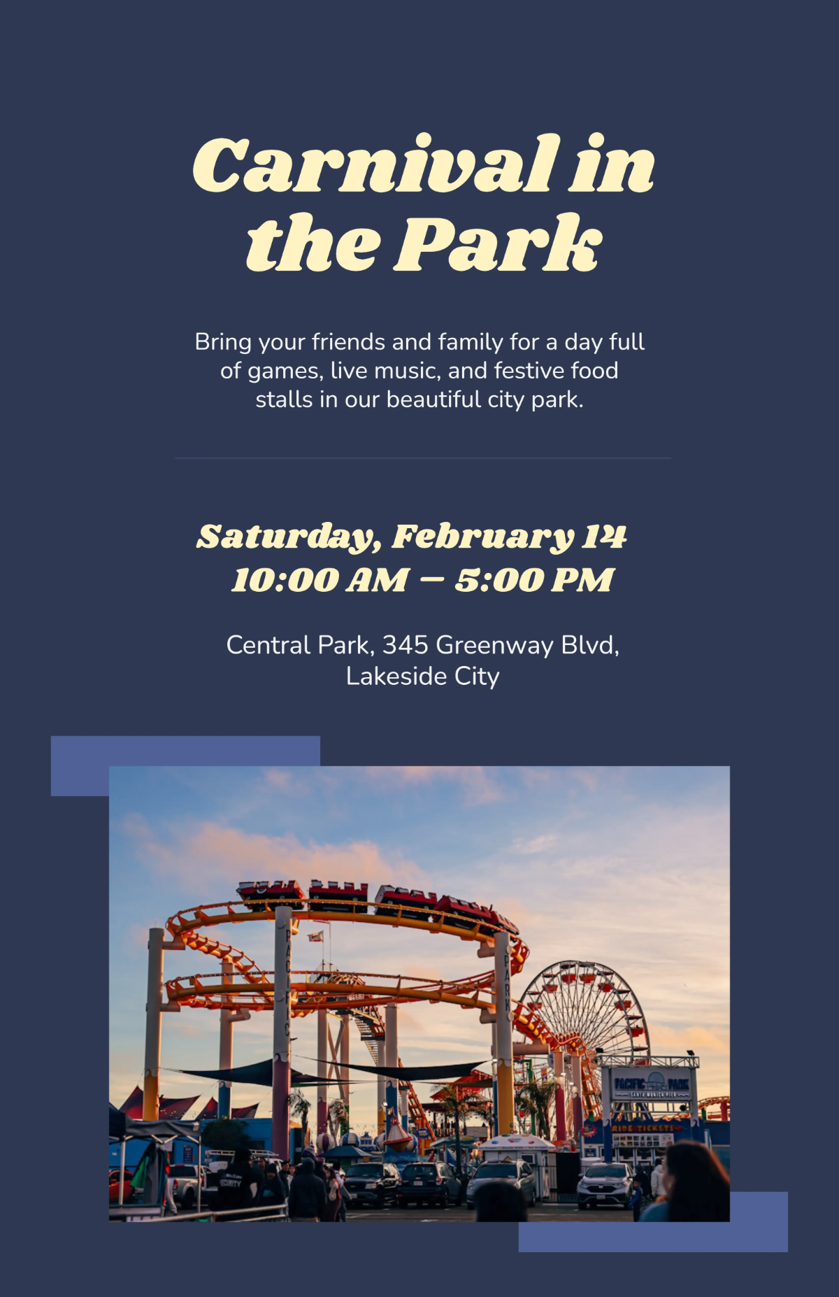 Free Carnival Park Poster Template to Edit Online Free Carnival Park Poster Template to Edit Online