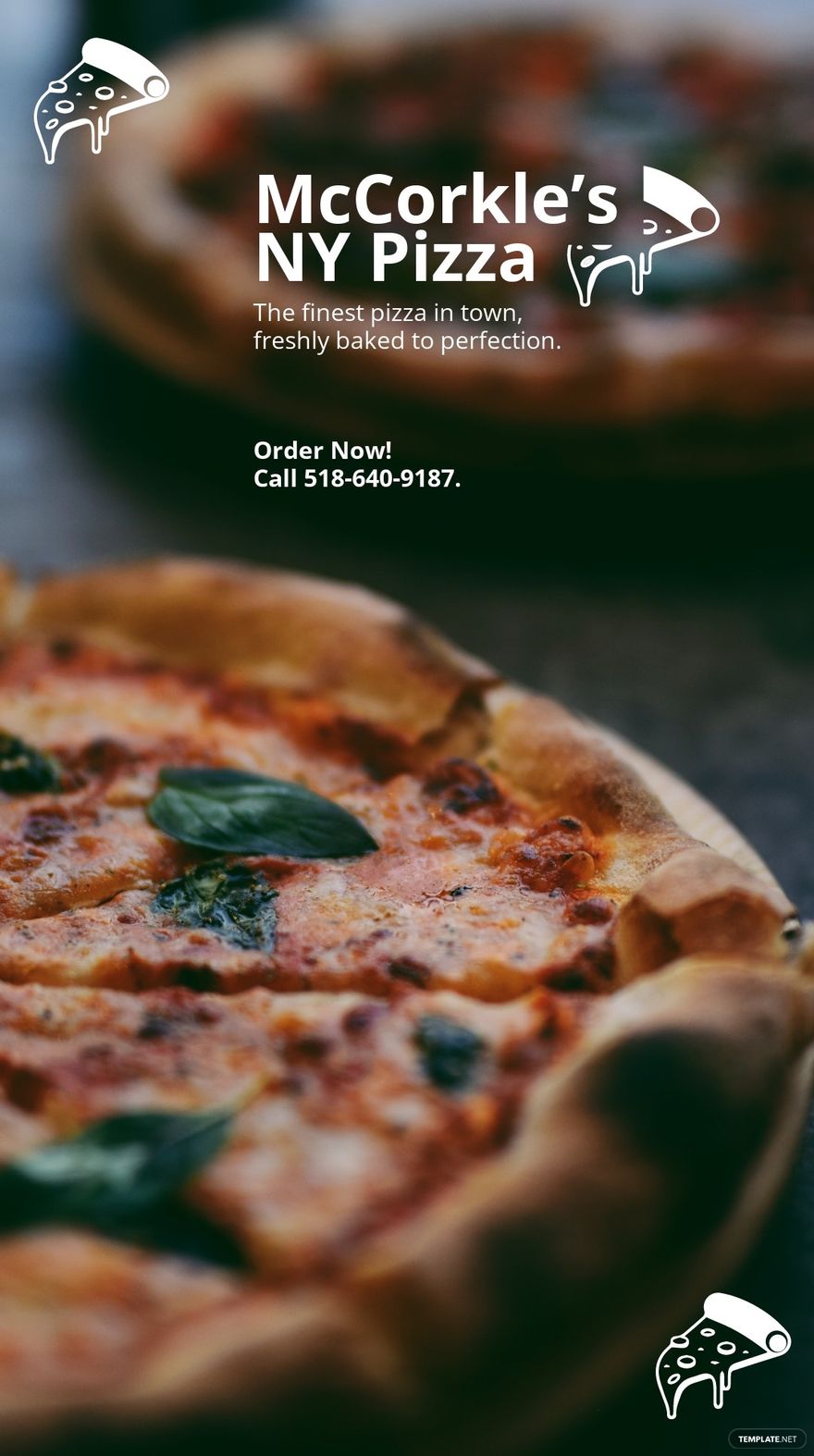 Free Pizza Restaurant Snapchat Geofilter Template