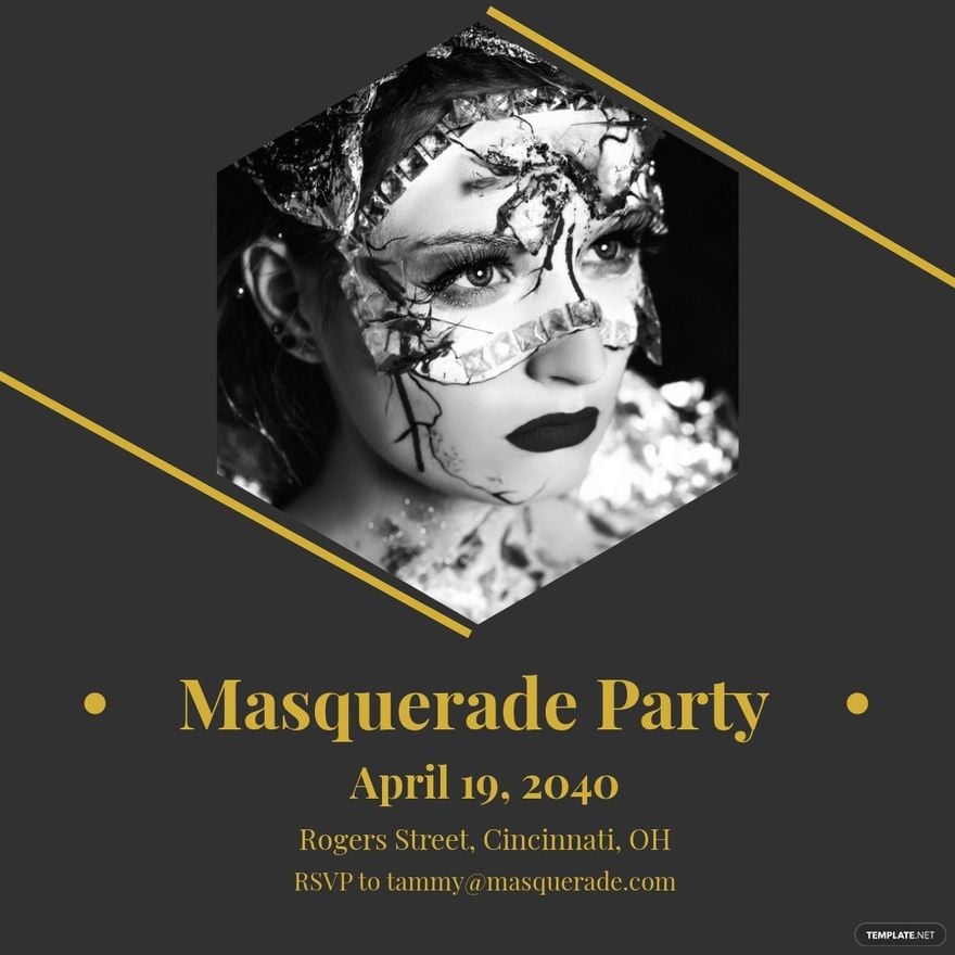 Masquerade Party Instagram Post