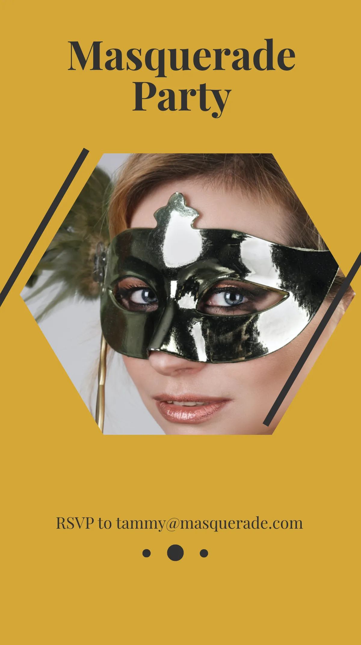 Free Masquerade Party Instagram Story Template to Edit Online