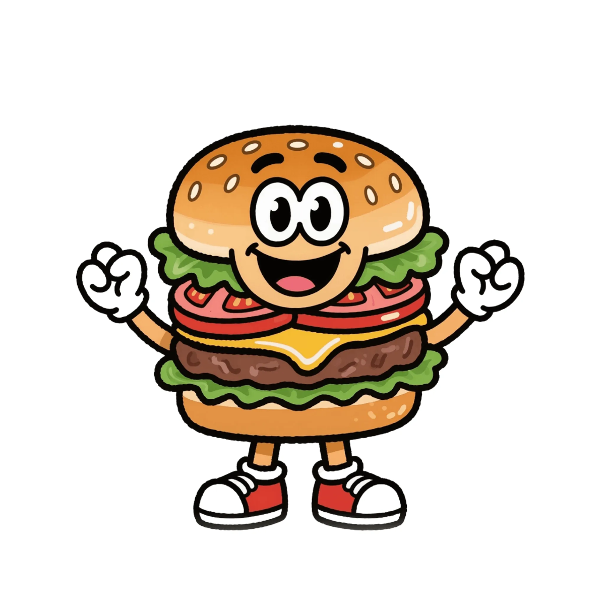 Free Burger Mascot Template to Edit Online