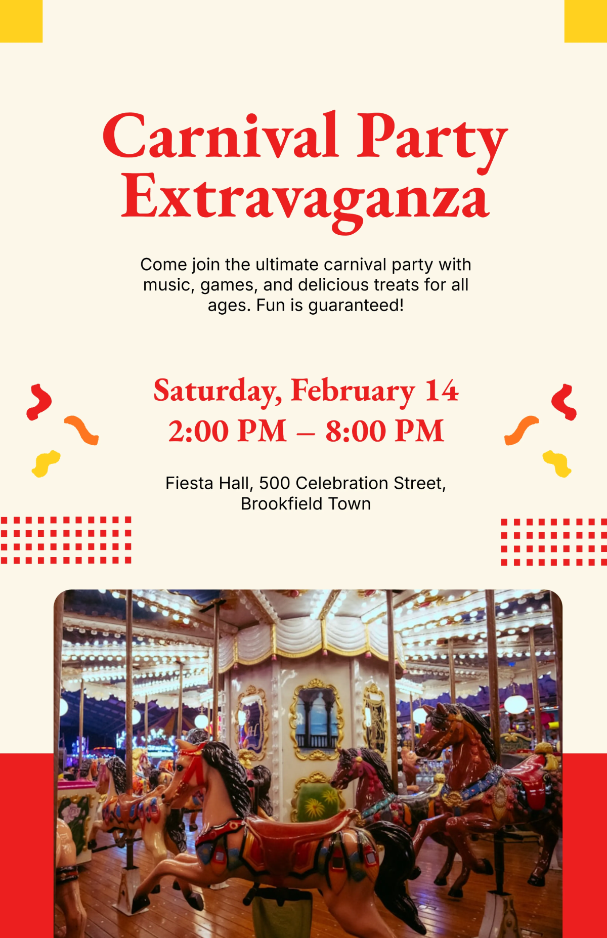 Free Carnival Party Poster Template to Edit Online Free Carnival Party Poster Template to Edit Online