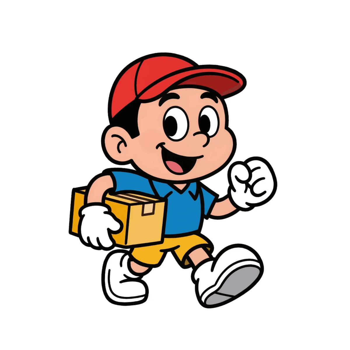 Free Delivery Mascot Template to Edit Online