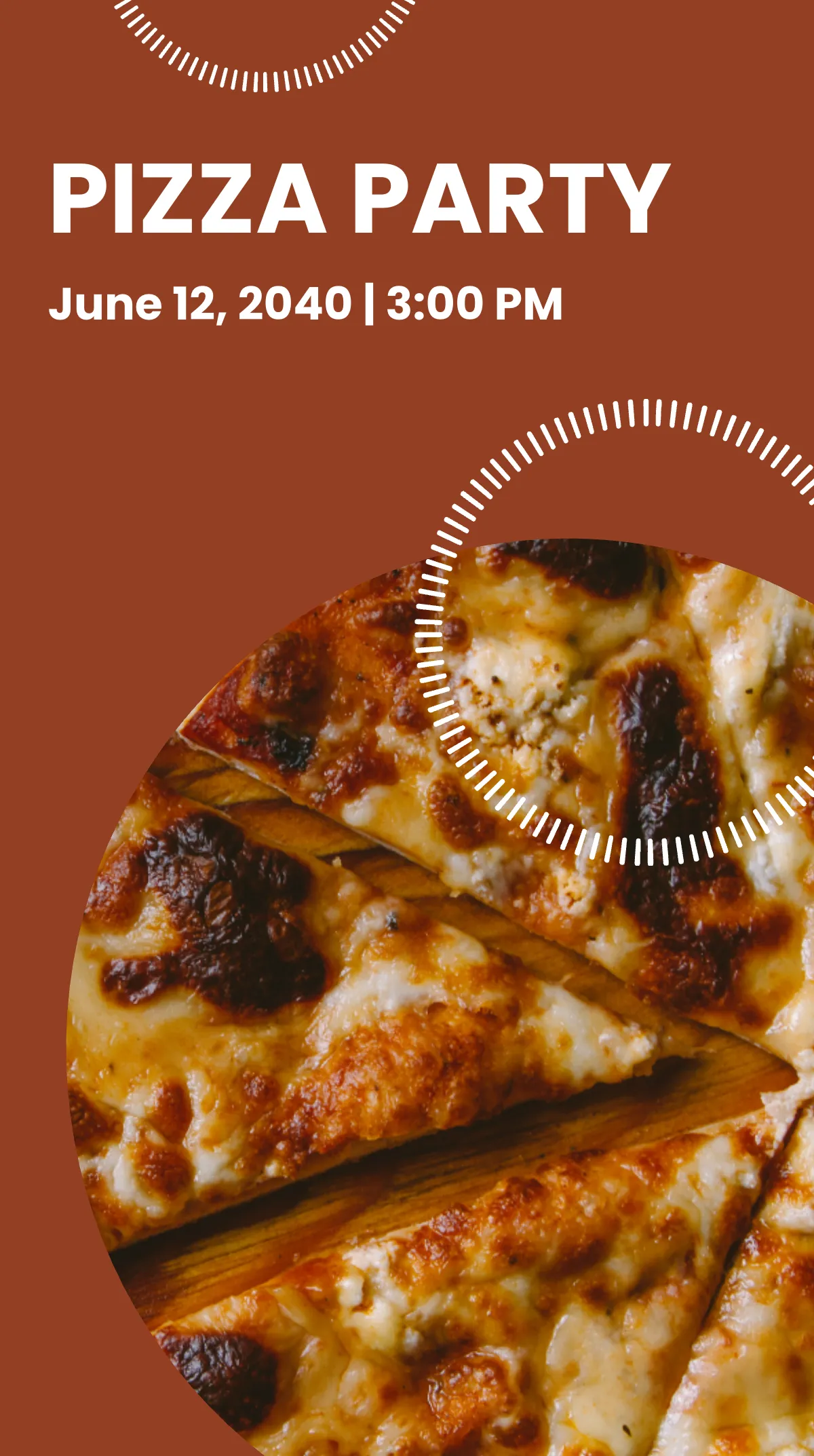 Free Pizza Party Instagram Story Template to Edit Online
