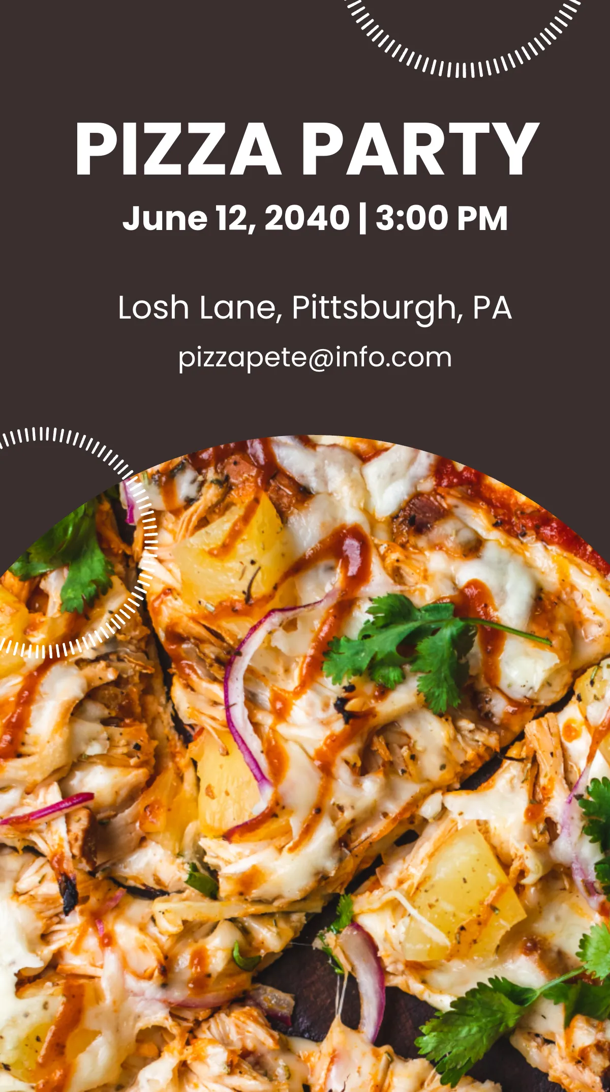 Free Pizza Party Instagram Story Template to Edit Online