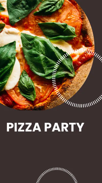 Free Pizza Party Instagram Story Template to Edit Online