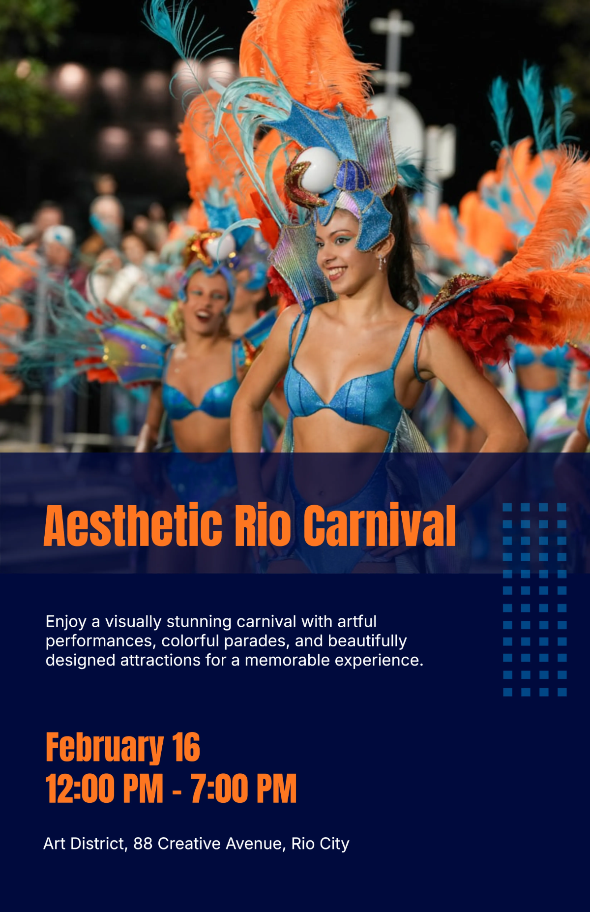 Free Aesthetic Rio Carnival Poster Template to Edit Online