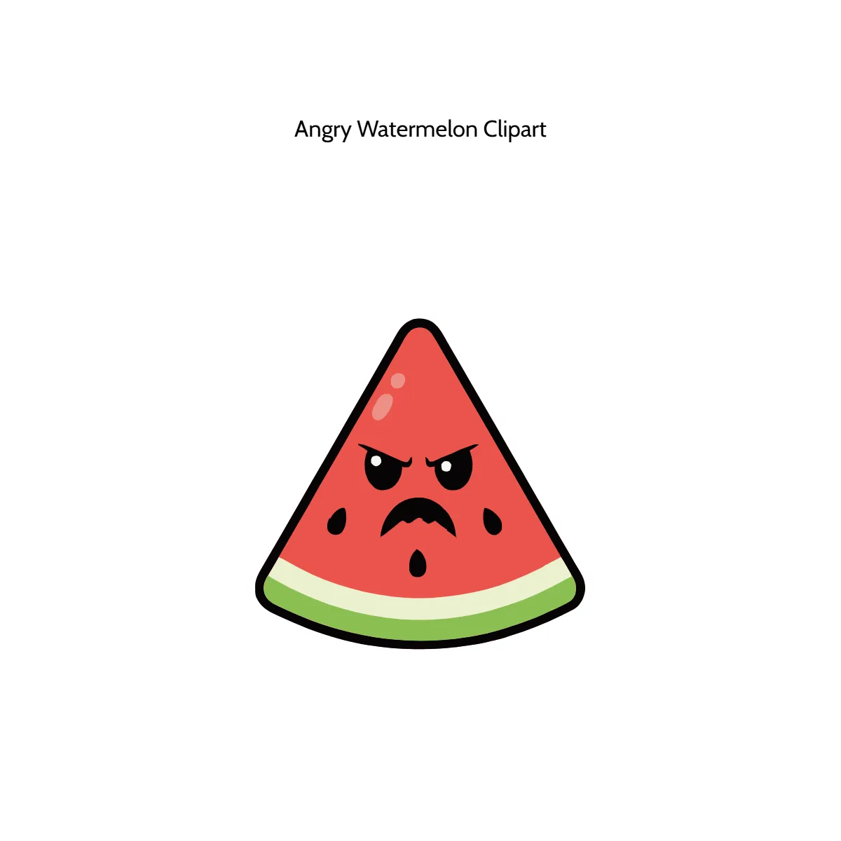 Free Angry Watermelon Clipart Template to Edit Online Free Angry Watermelon Clipart Template to Edit Online
