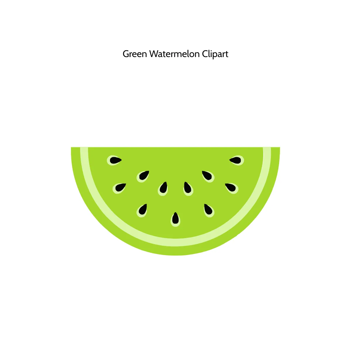 Free Green Watermelon Vector Clipart (PNG, SVG) to Edit Online