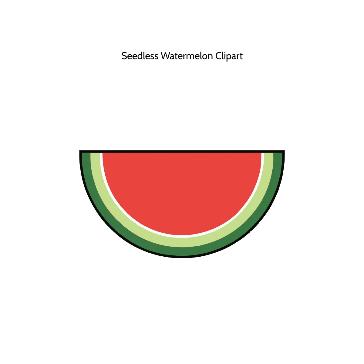 Free Seedless Watermelon Vector Clipart (PNG, SVG) to Edit Online