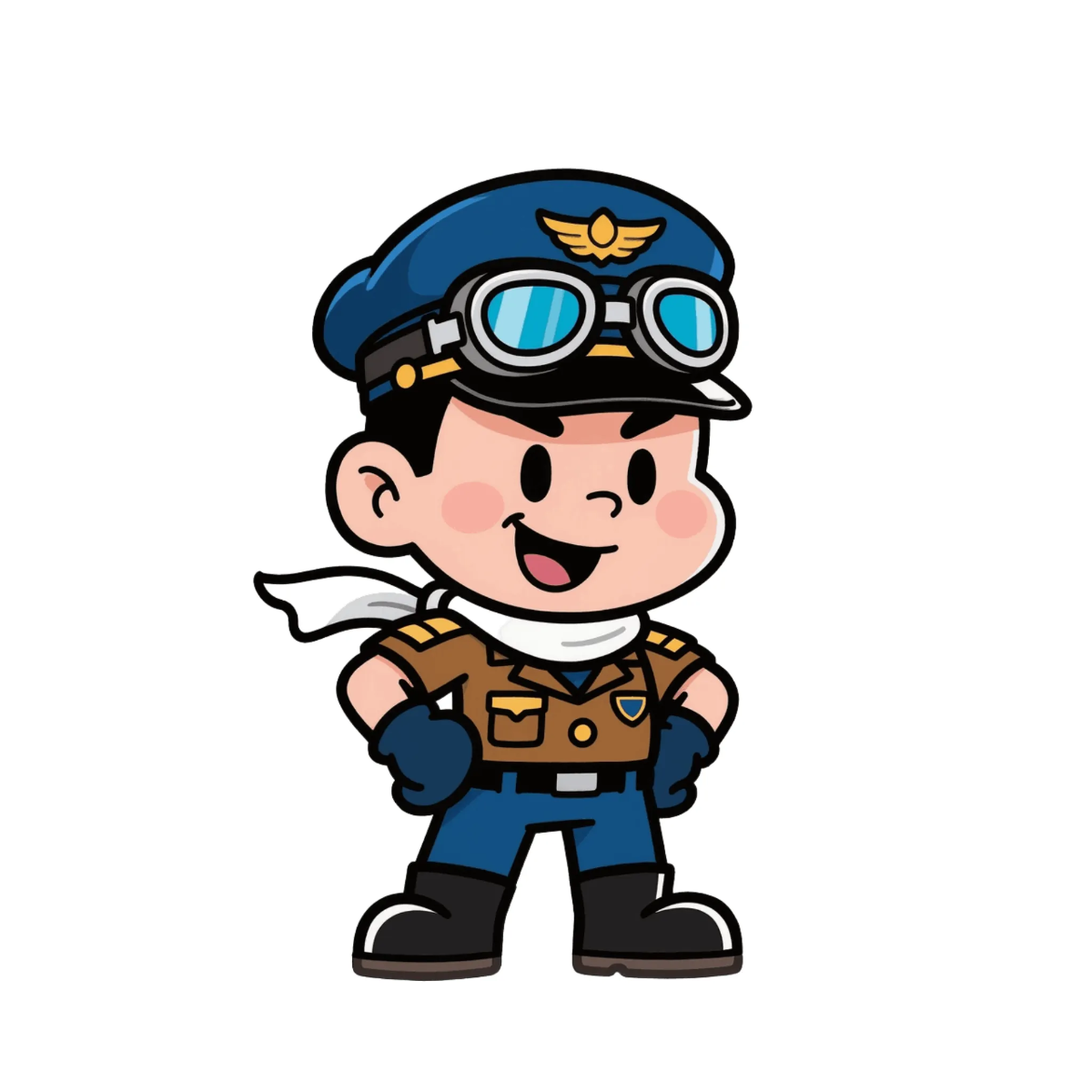 Free Pilot Mascot to Edit Online