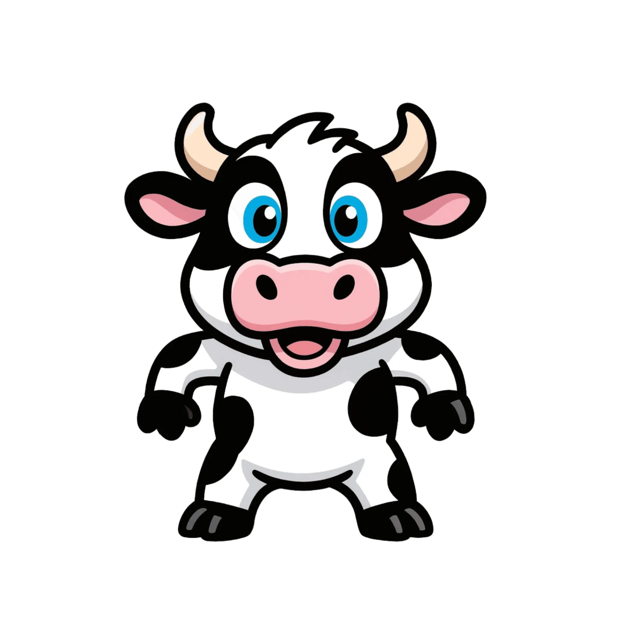 Free Cow Mascot to Edit Online
