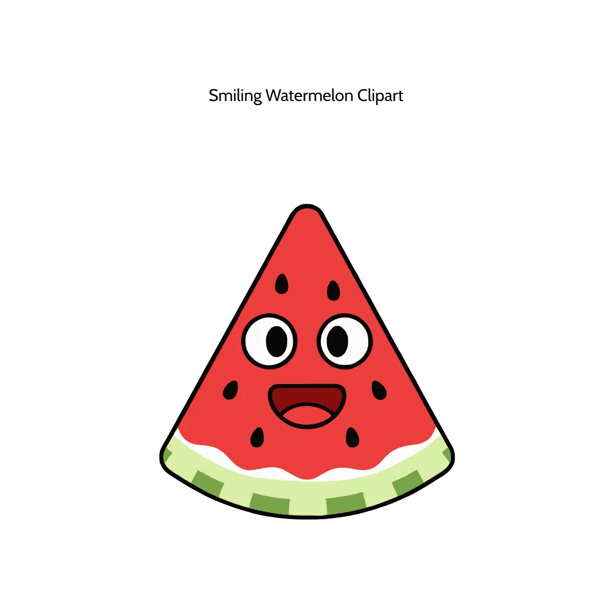 Free Smiling Watermelon Vector Clipart (PNG, SVG) to Edit Online