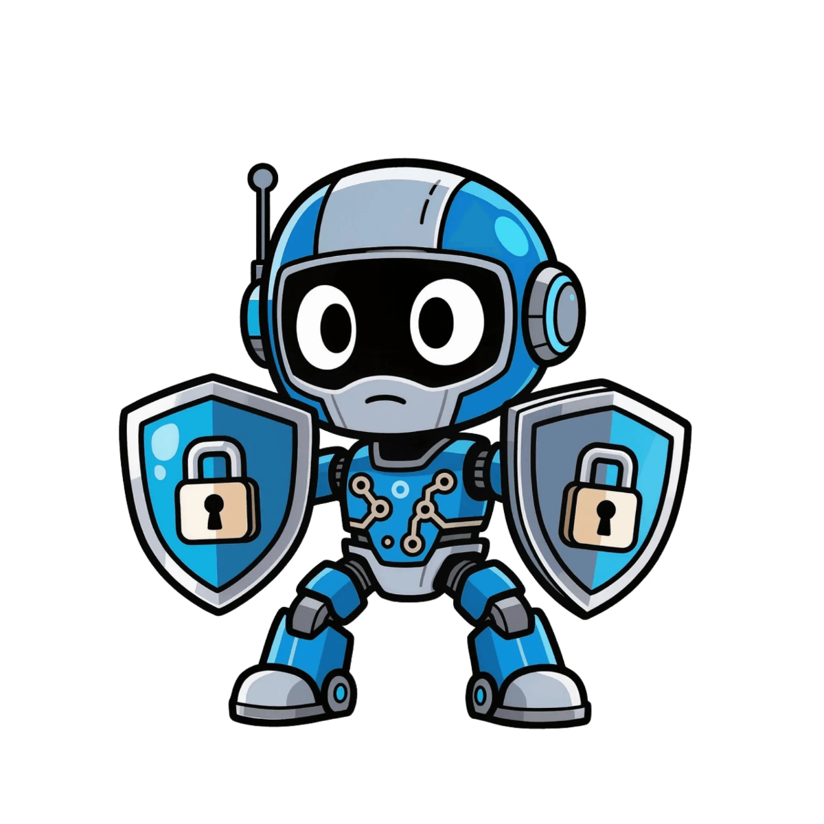 Free Cyber Security Mascot to Edit Online