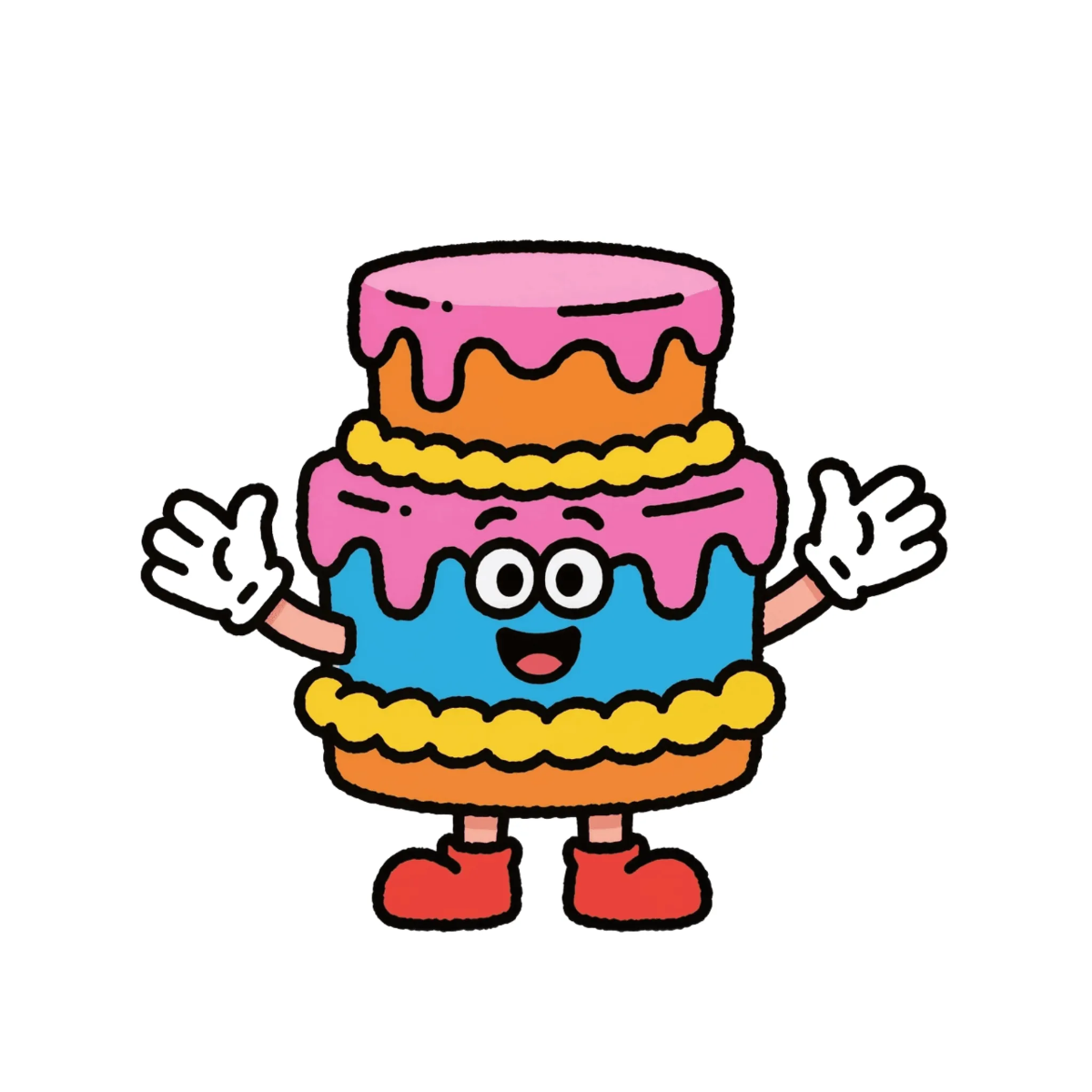 Free Cake Mascot to Edit Online
