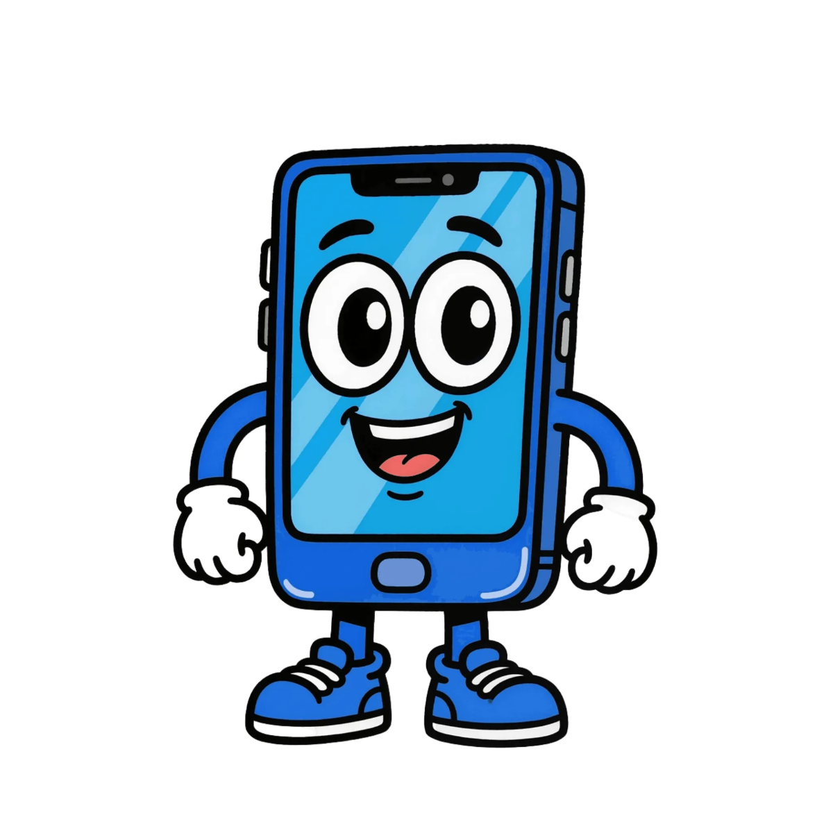 Free Smartphone Mascot to Edit Online