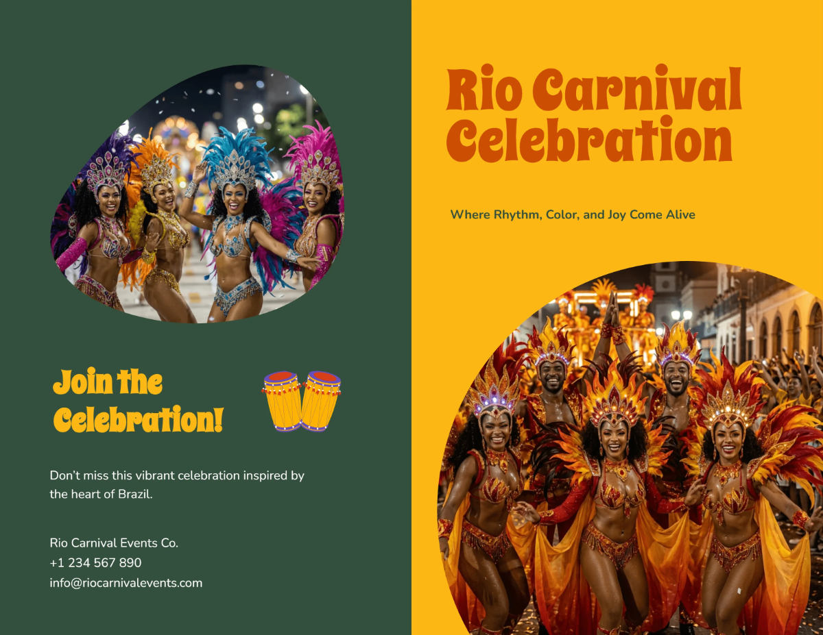 Free Minimalist Rio Carnival Brochure Template to Edit Online Free Minimalist Rio Carnival Brochure Template to Edit Online