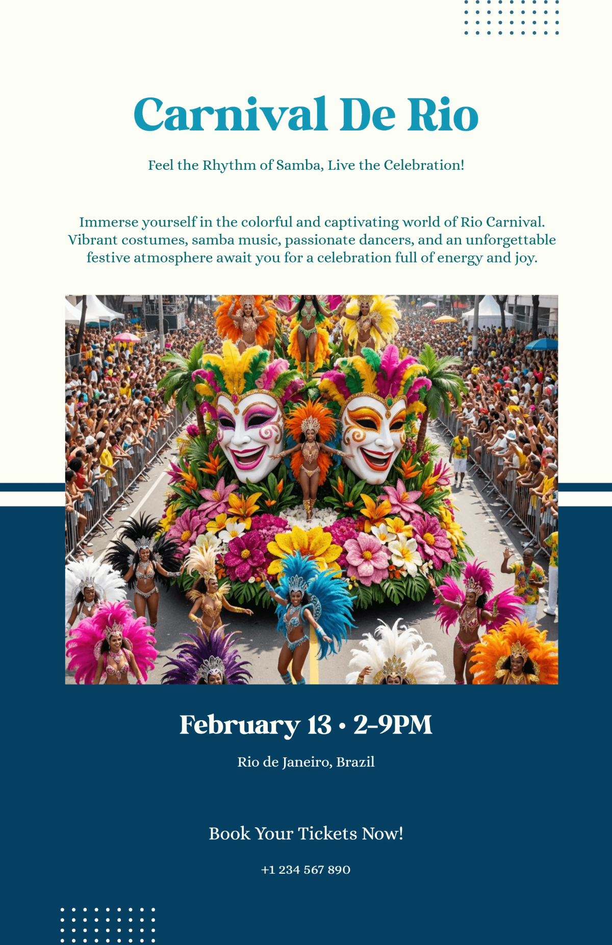 Free Affiche Carnival De Rio Template to Edit Online