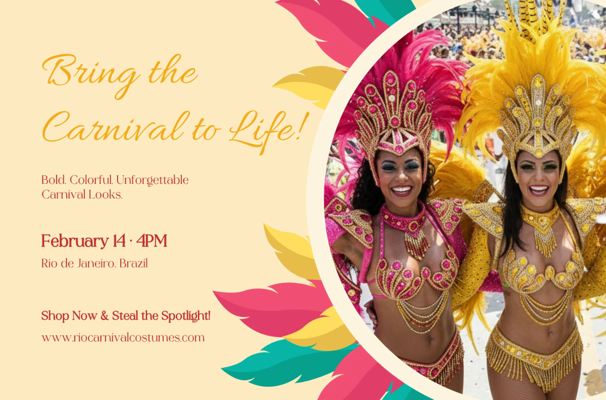 Rio Carnival Costumes Banner Template