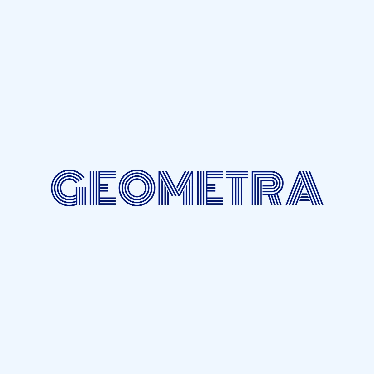 Free Geometric Text Name Logo Template to Edit Online