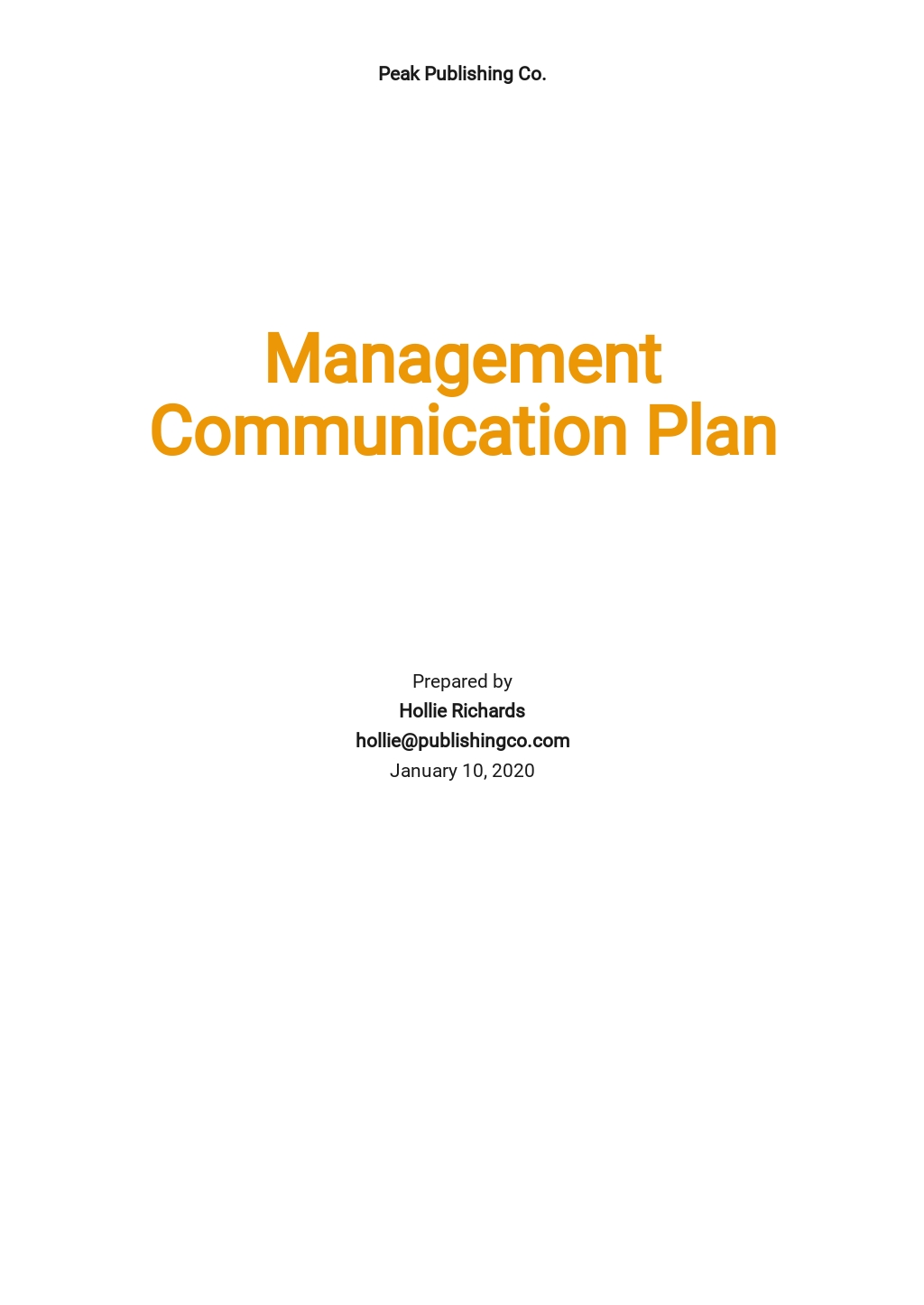 53 Free Communication Plan Templates Edit And Download 4634