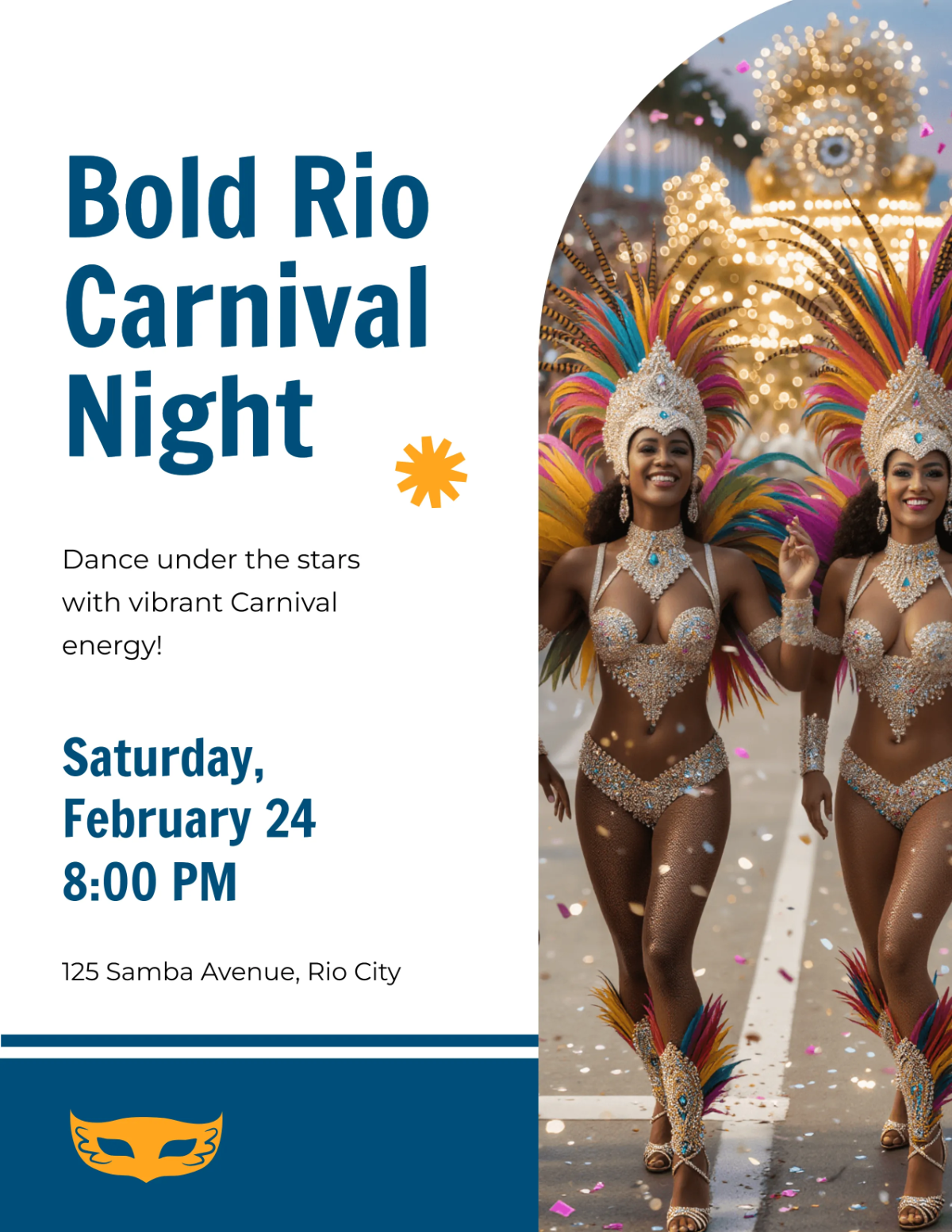 Free Bold Rio Carnival Night Flyer Template to Edit Online Free Bold Rio Carnival Night Flyer Template to Edit Online