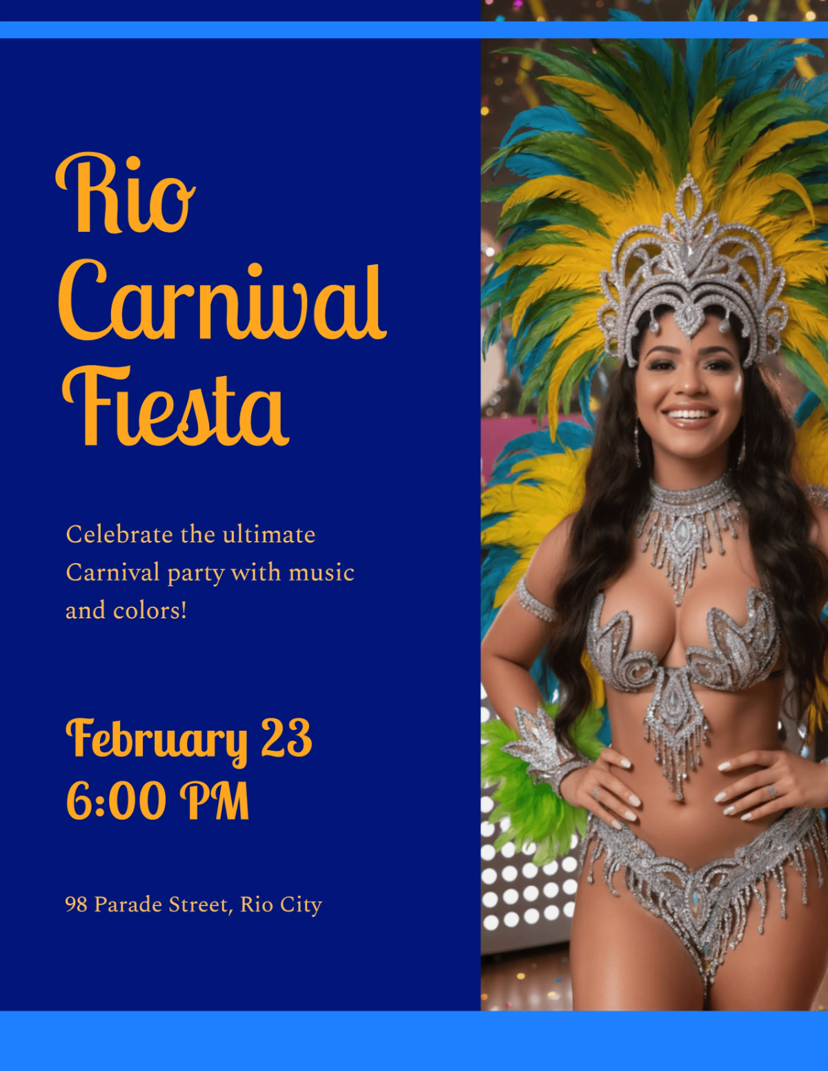 Free Rio Carnival Fiesta Flyer Template to Edit Online Free Rio Carnival Fiesta Flyer Template to Edit Online