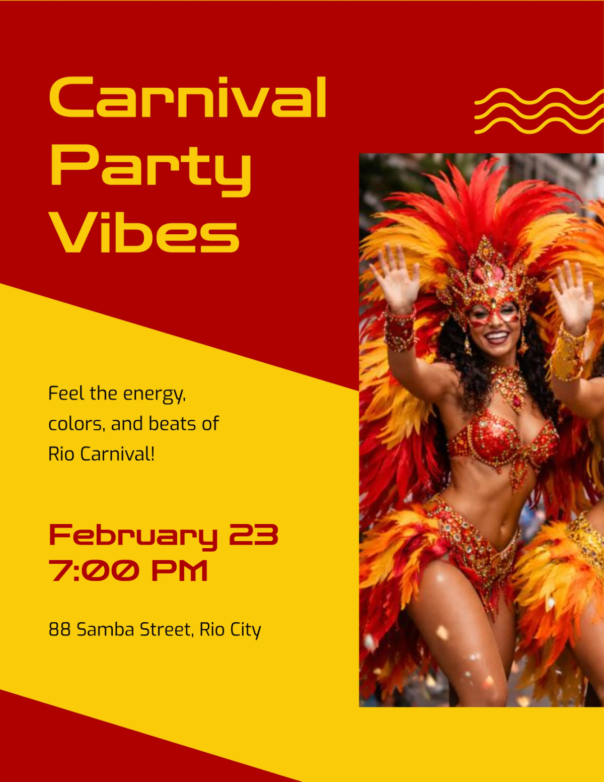 Free Rio Carnival Party Vibes Flyer Template to Edit Online Free Rio Carnival Party Vibes Flyer Template to Edit Online