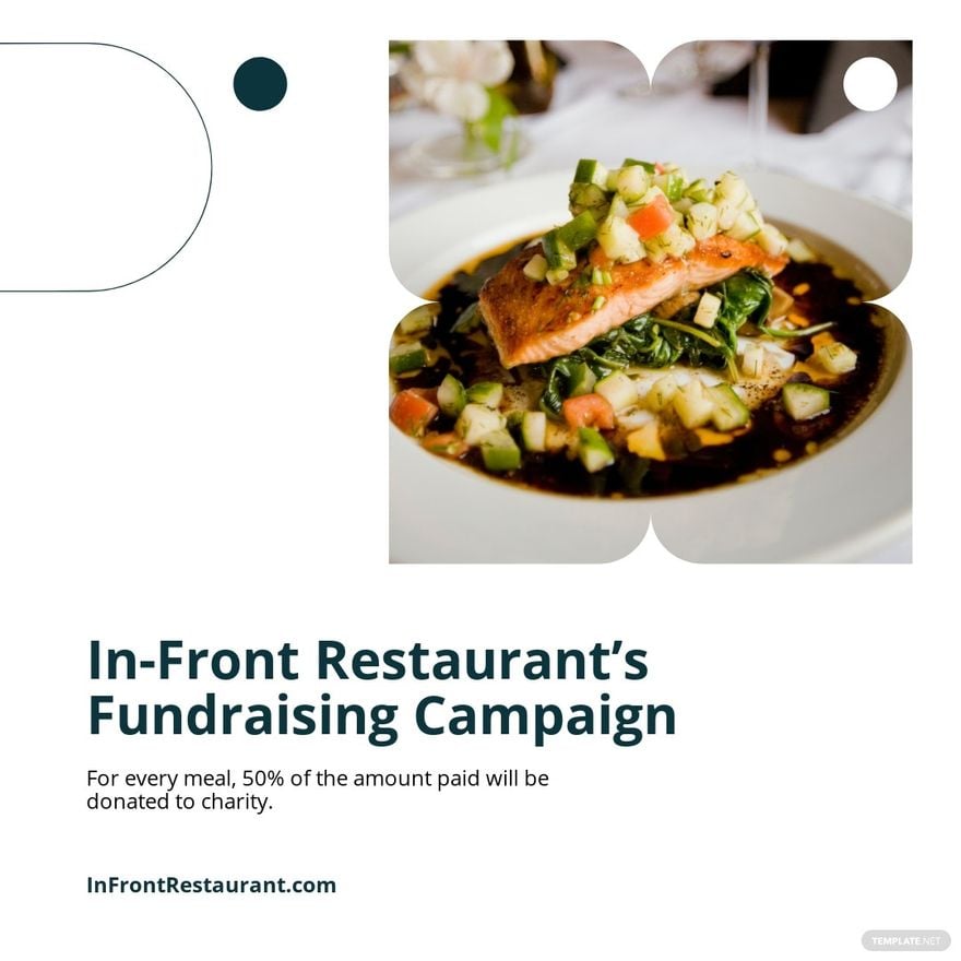 Restaurant Fundraiser Instagram Post Template