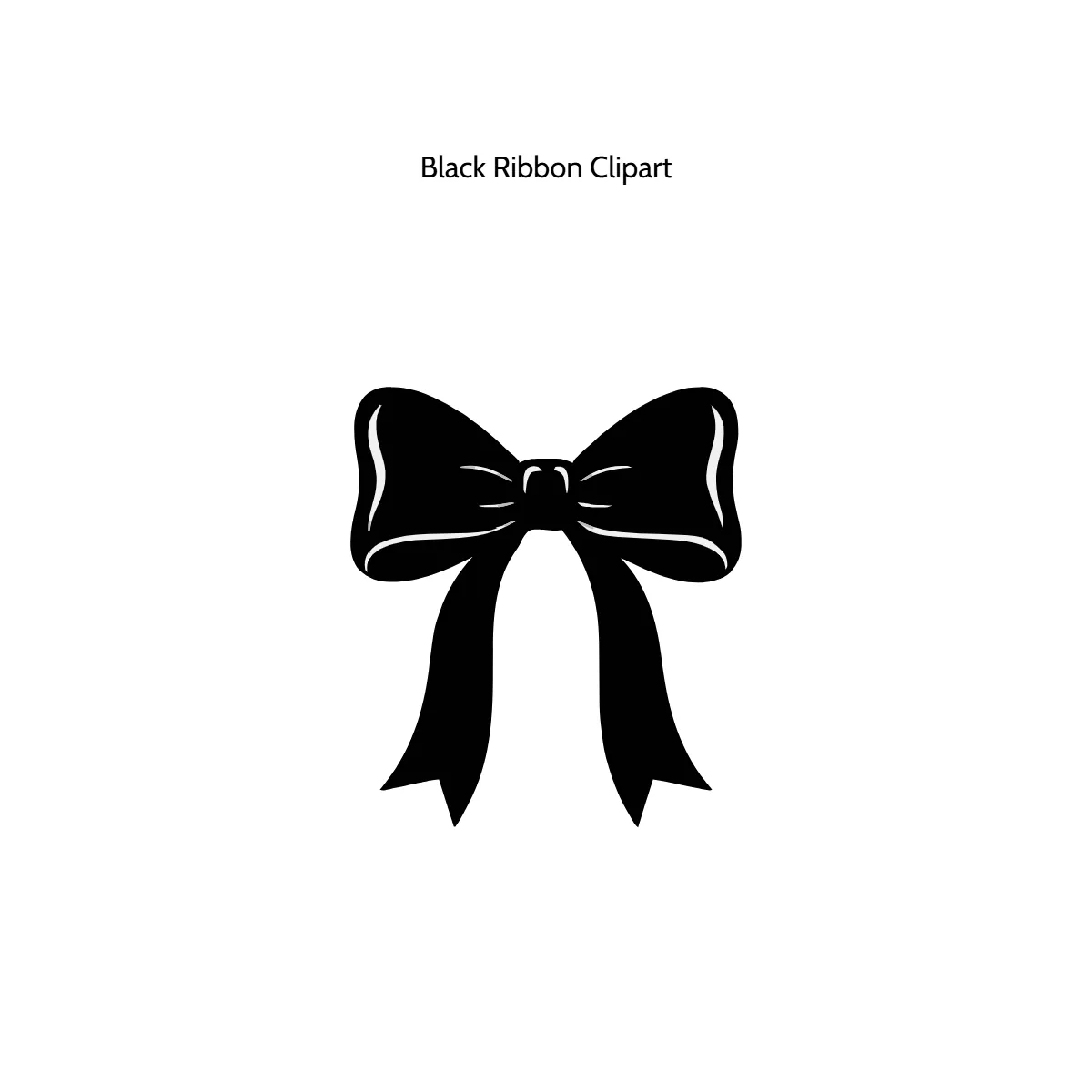 Free Black Ribbon Clipart Template to Edit Online