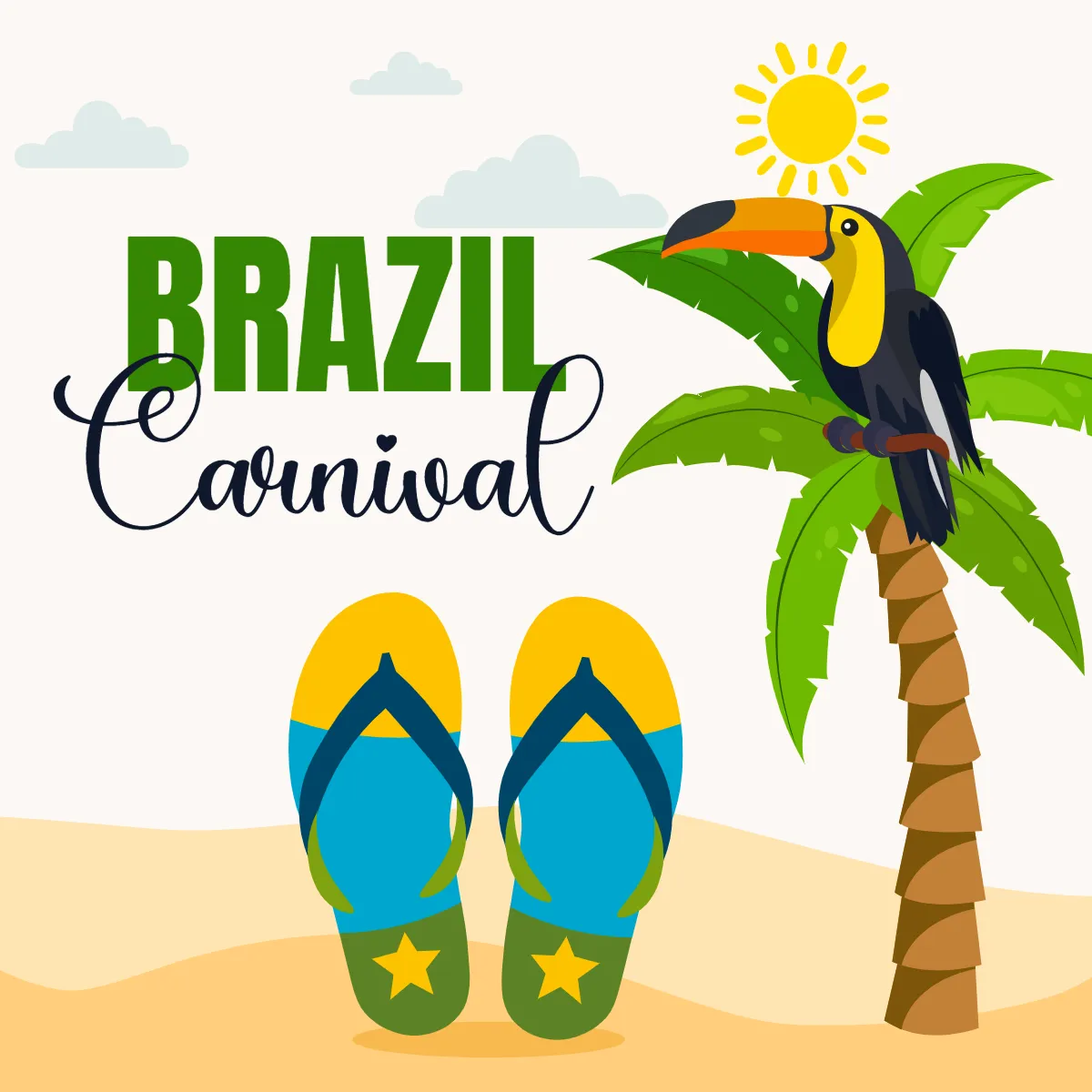 Free Rio Carnival Slipper in Beach Clip Arts Template to Edit Online Free Rio Carnival Slipper in Beach Clip Arts Template to Edit Online