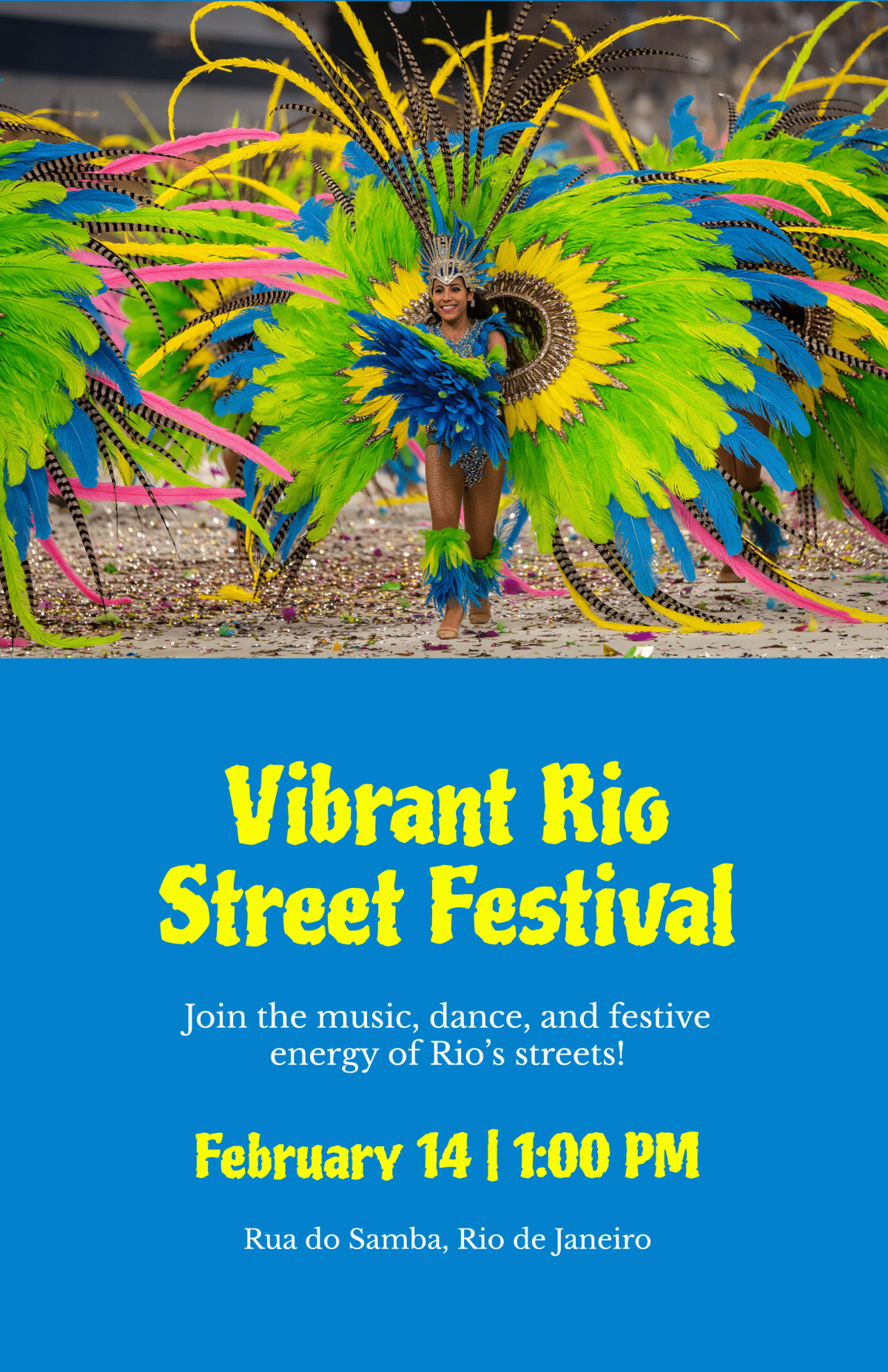 Free Vibrant Rio Street Festival Poster Template to Edit Online Free Vibrant Rio Street Festival Poster Template to Edit Online