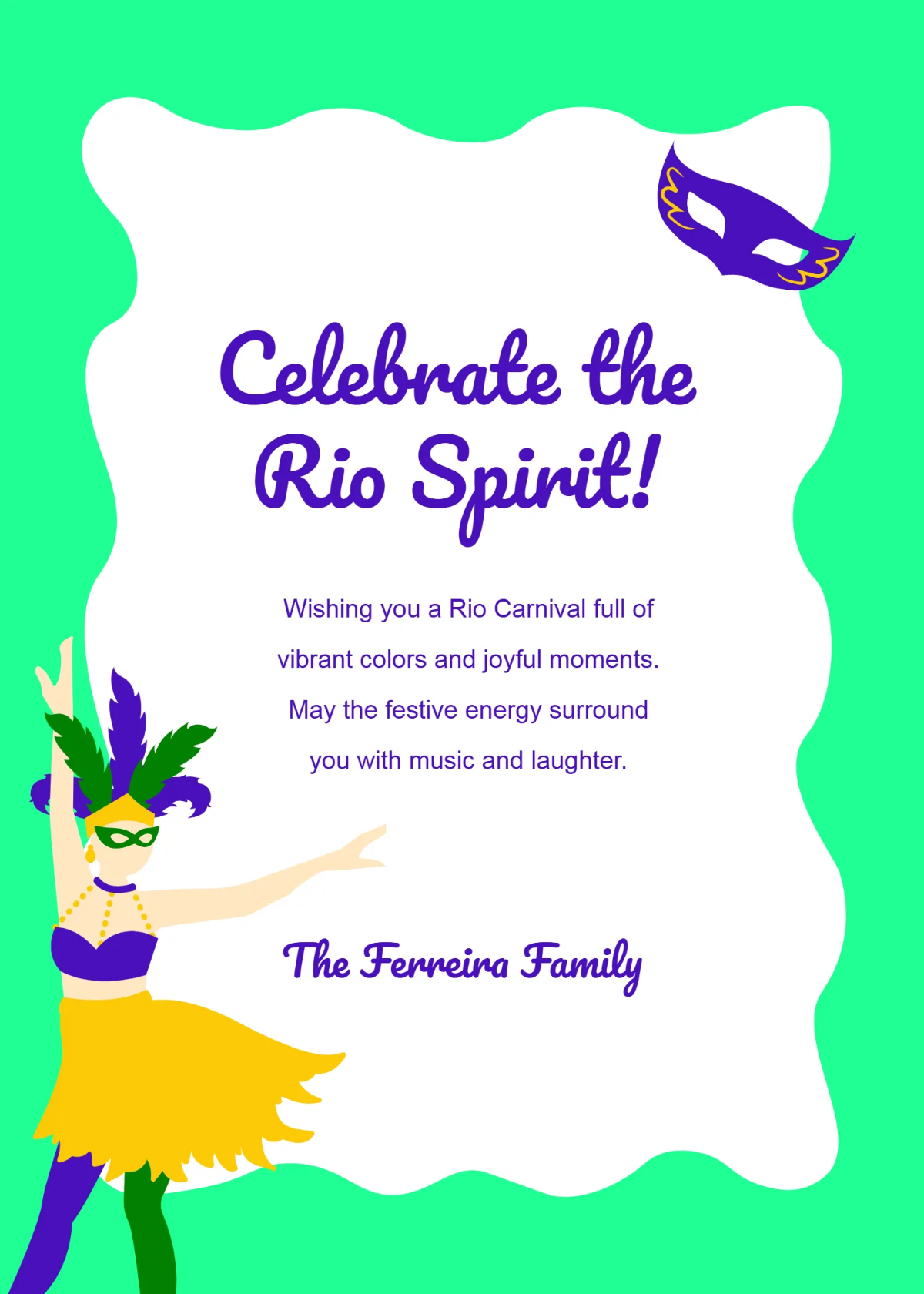 Vibrant Rio Fest Wishes Template