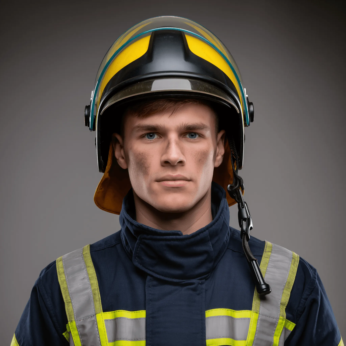 Free Firefighter Face Template to Edit Online