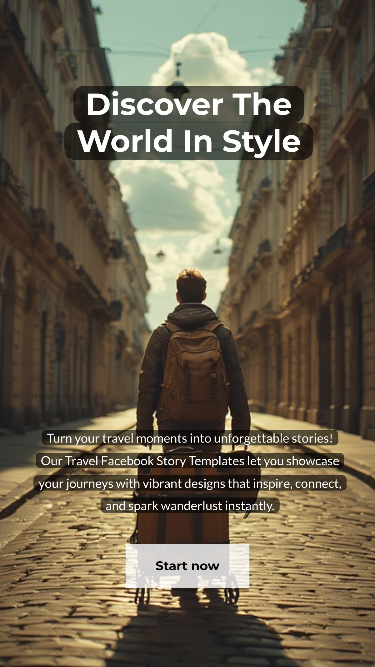 Free Travel Facebook Story Template to Edit Online