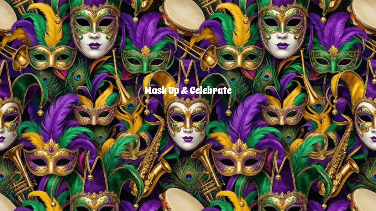 Free Mardi Gras Pattern Background Template to Edit Online