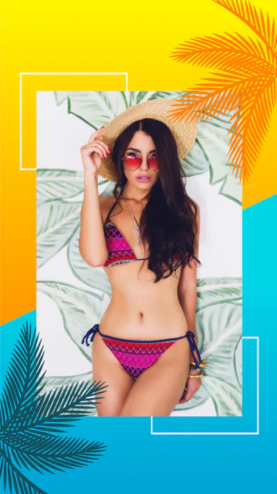 Free Summer Facebook Story Template to Edit Online