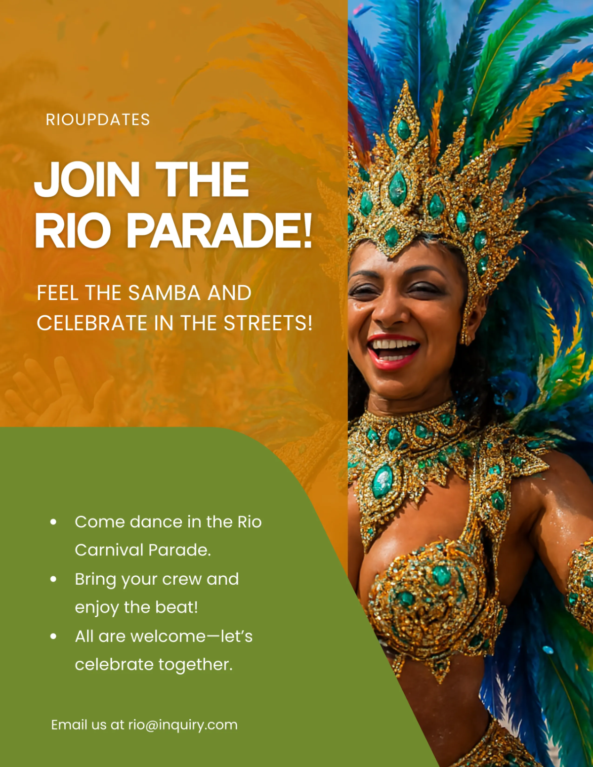 Rio Carnival Parade Flyer Template