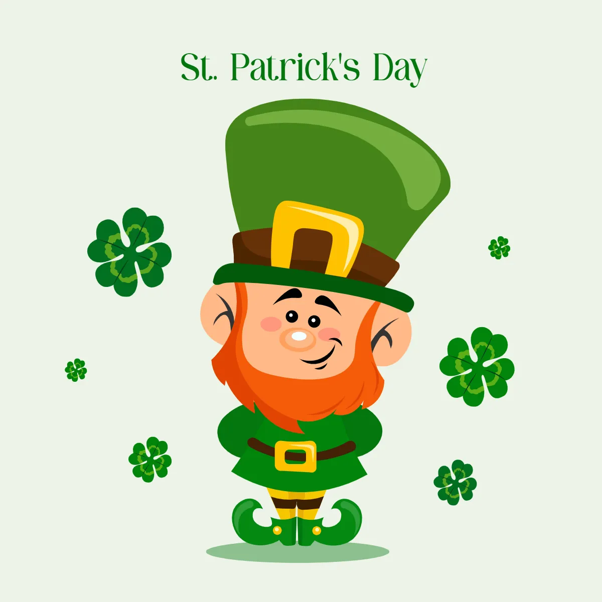 Free St. Patrick's Day Clip Arts Template to Edit Online