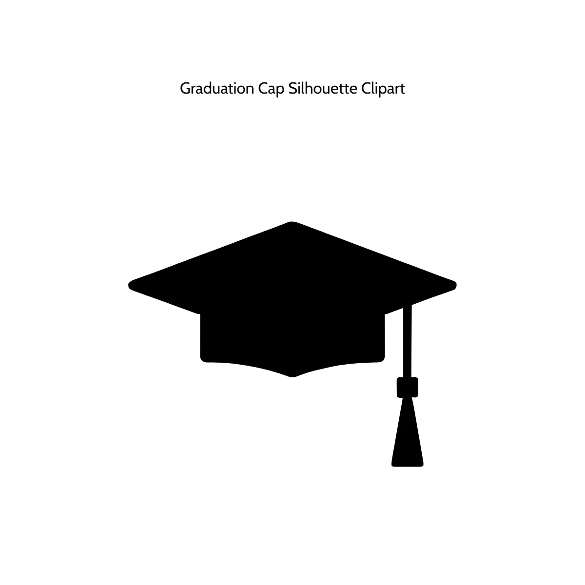 Free Graduation Cap Silhouette Vector Clipart (PNG, SVG) to Edit Online