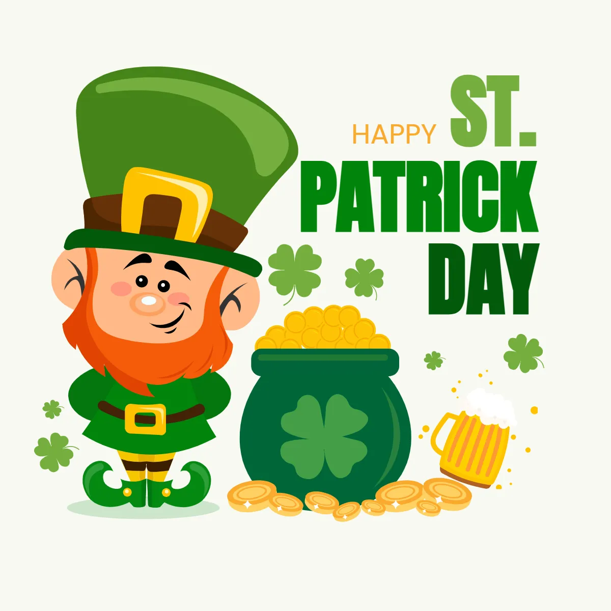 Happy St. Patrick's Day Clip Art Templates