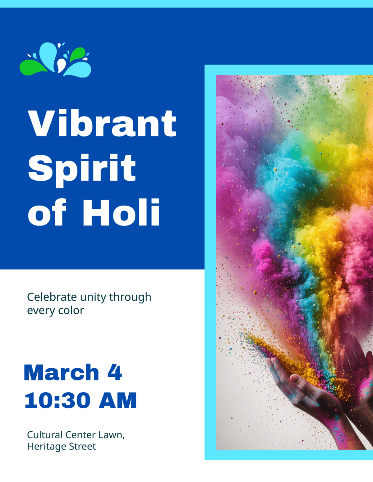Free Vibrant Spirit Holi Flyer Template to Edit Online Free Vibrant Spirit Holi Flyer Template to Edit Online