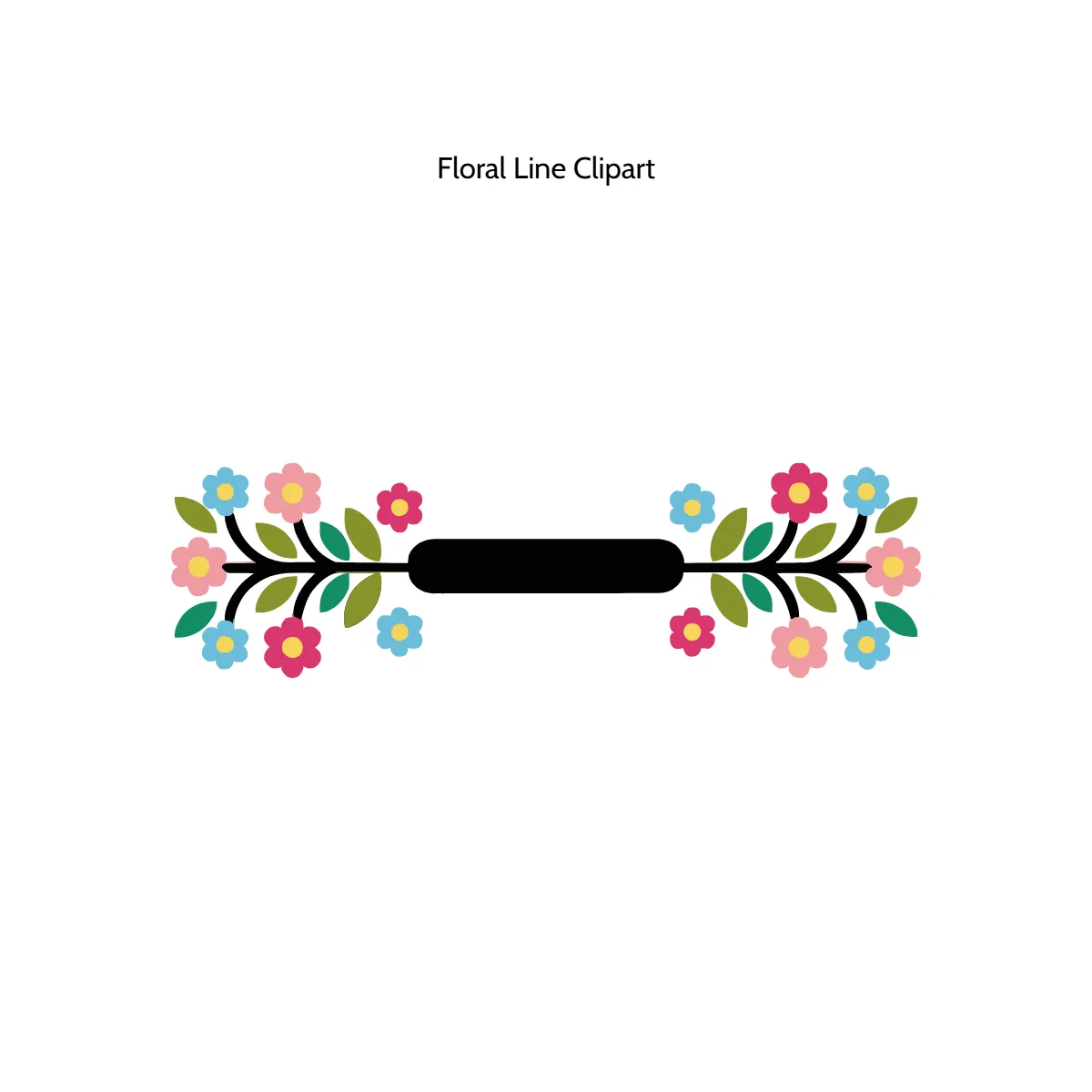 Free Floral Line Vector Clipart (PNG, SVG) to Edit Online