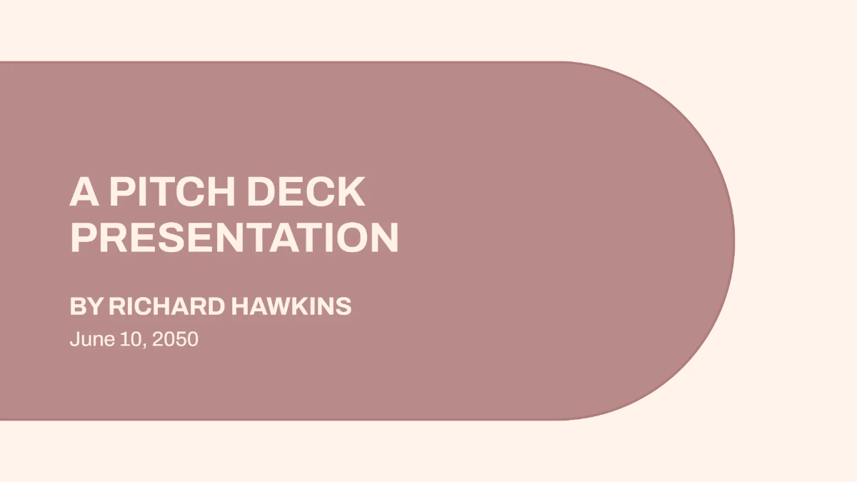 Free Early-Stage Startup Expansion Pitch Deck Template to Edit Online