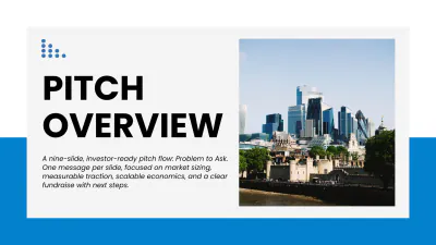 Free Startup Pitch Contest Presentation Deck to Edit Online