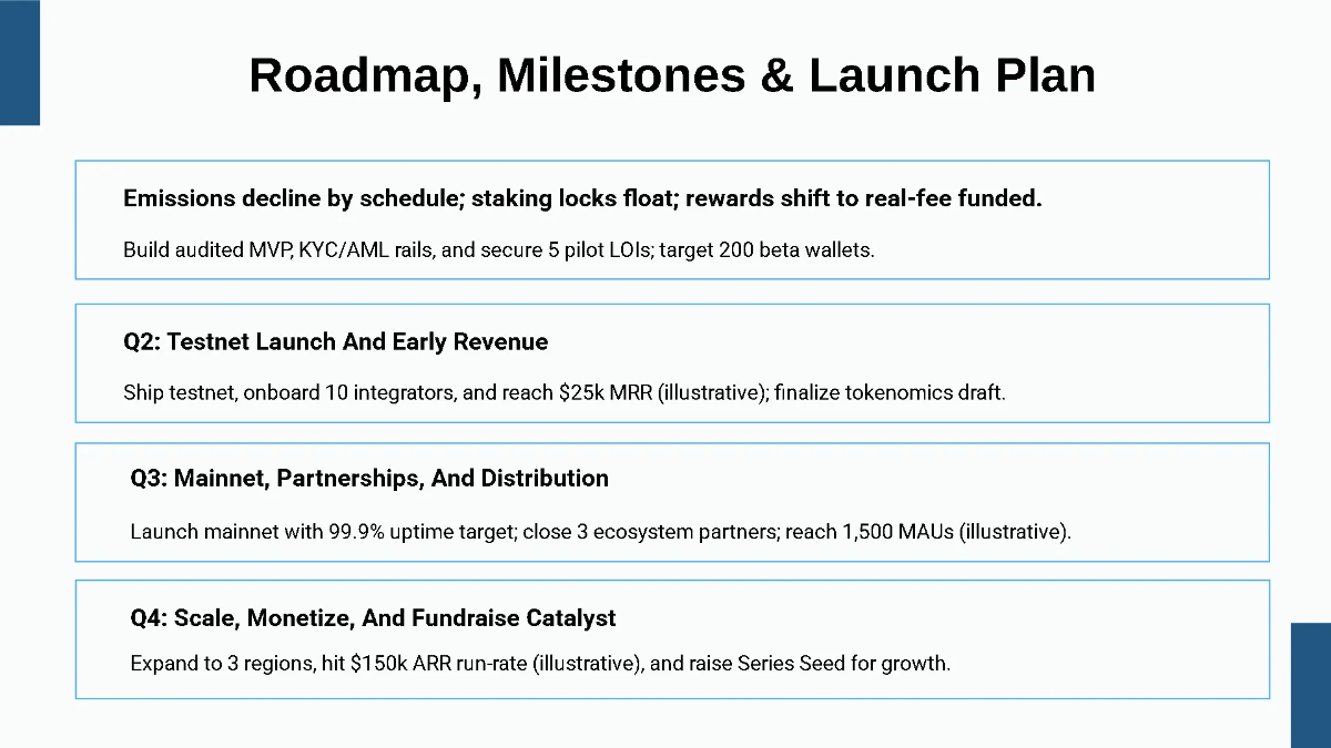 Free Blockchain Startup Funding Pitch Deck Template to Edit Online