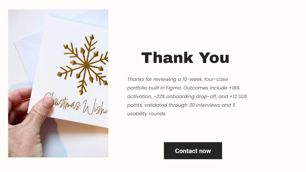 Free UX/UI Designer Portfolio Slides Template to Edit Online