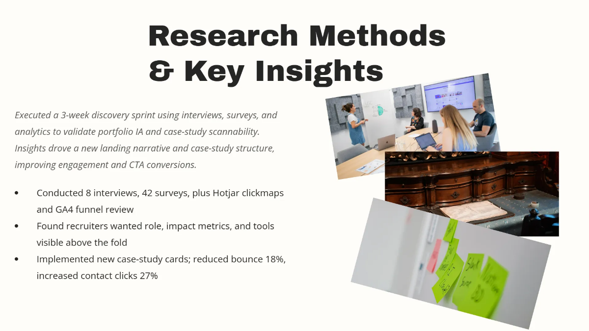 Free UX/UI Designer Portfolio Slides Template to Edit Online